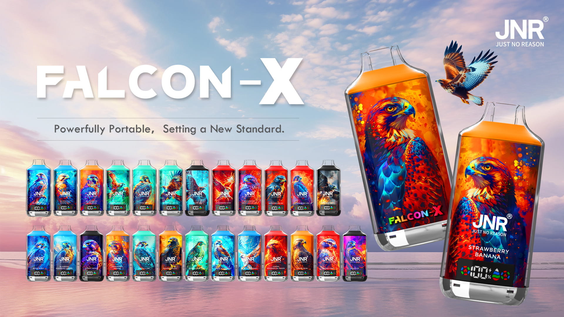 JNR Falcon-X 18000 Puffs - JNR Vape Flavor list of JNR Falcon-X 18000 Puffs - JNR Vape