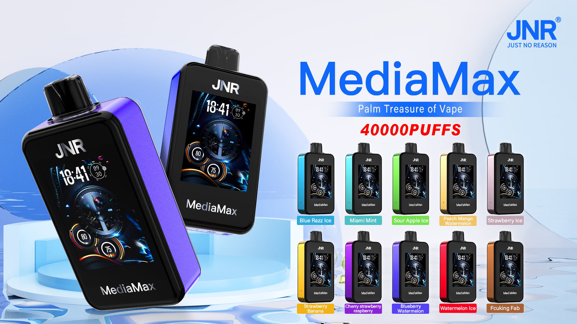 JNR Mediamax 40000 Puffs - JNR Vape Flavor list of JNR Mediamax 40000 Puffs - JNR Vape