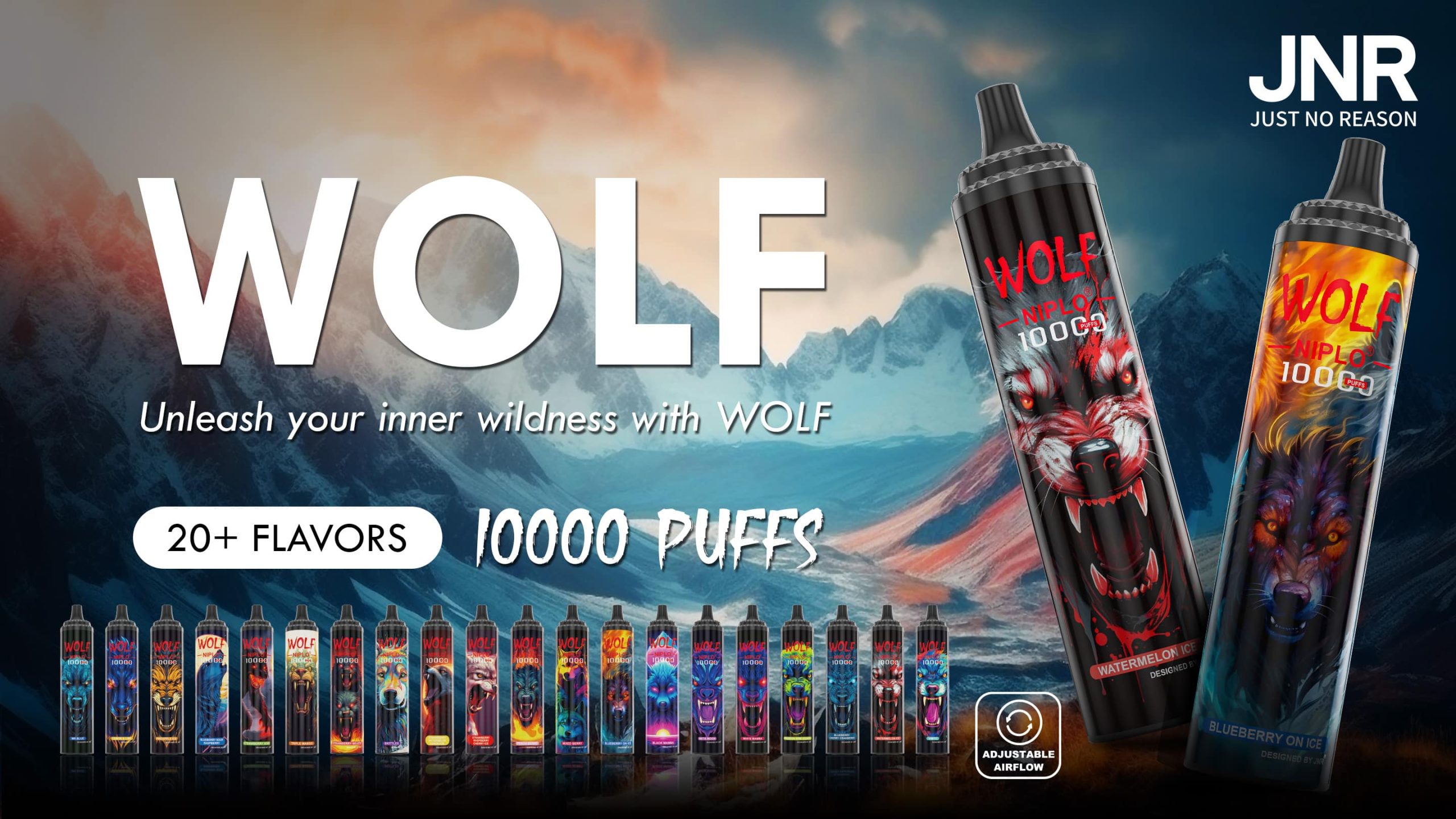 JNR Wolf Niplo 10000 Puffs - JNR Vape Flavor list of JNR Wolf Niplo 10000 Puffs - JNR Vape