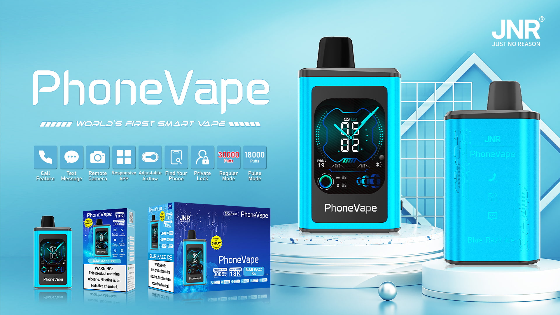 JNR Phone Vape 30000 Puffs - JNR Vape specifications of JNR Phone Vape 30000 Puffs - JNR Vape